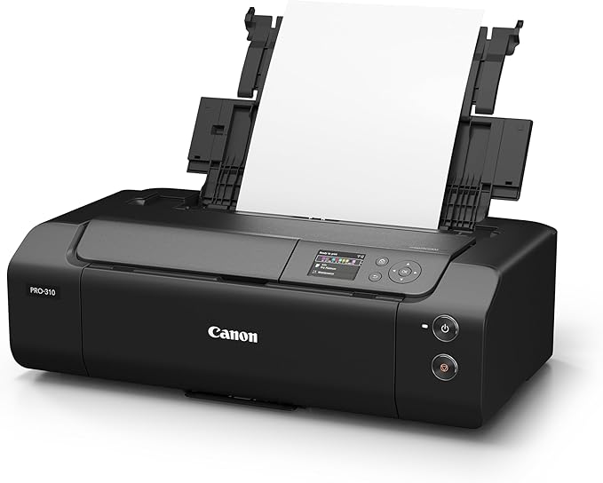 Canon imagePROGRAF Professional 13" PRO-310 Wireless Inkjet Photo Printer with 3.0-Inch Color LCD Monitor, 9 Color Pigment-Based Ink System, Black