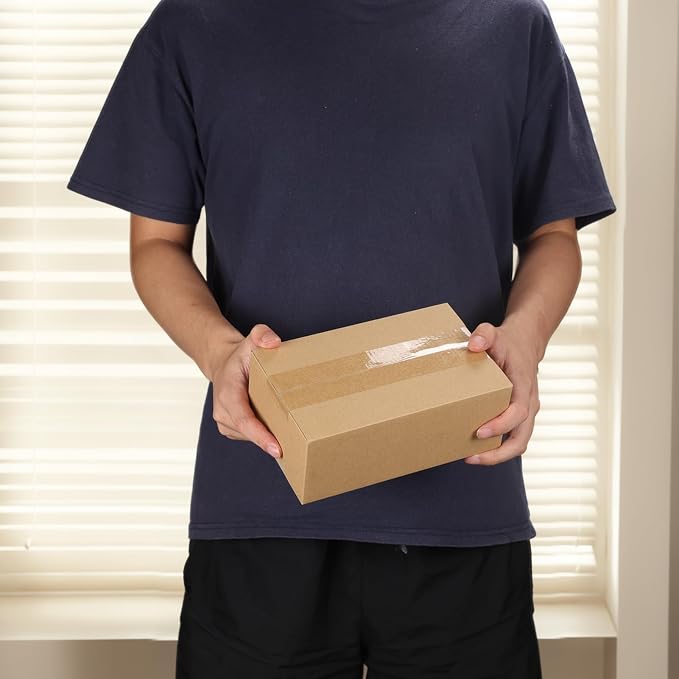 EdenseeLake 40 Pack 8x5x3 inches Shipping Boxes Small Cardboard Boxes for Packing, Moving, Mailing, Brown