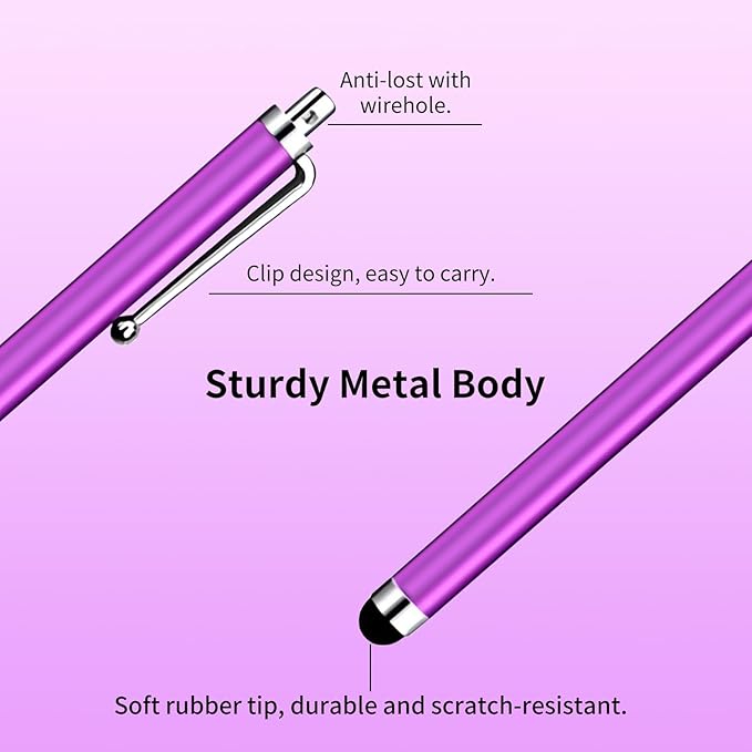 40 Pack Stylus Pen,High Precision and Sensitivity Stylus for Everyday Writing/Drawing,Universal Stylus Compatible with Touch Screens,10 Colors