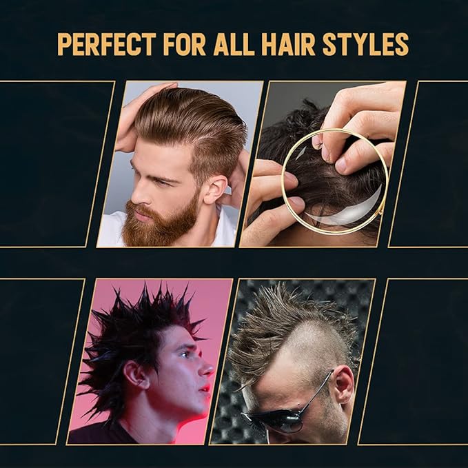 Woody's Wood Glue Extreme Hold Hair Gel for Men - Mens Hair Gel Strong Hold, Non-Flaking, High Shine Styling for All Hairstyles, 4 oz