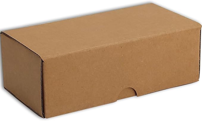 4x3x2 Shipping Boxes Set of 50, Brown Mailer Corrugated Cardboard Box | for Packaging, Literature, Packing, Mailing, Storage, Small Business, Moving, Gift, Supplies, Quick Fold, Tab Locking