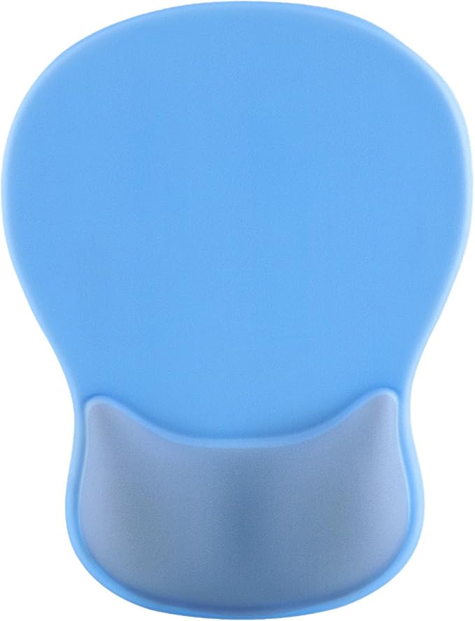 Ergonomic Mouse Pad with Wrist Rest - Gel Wrist Support Mousepad with Non-Slip PU Base for Computer, Laptop, Office & Home