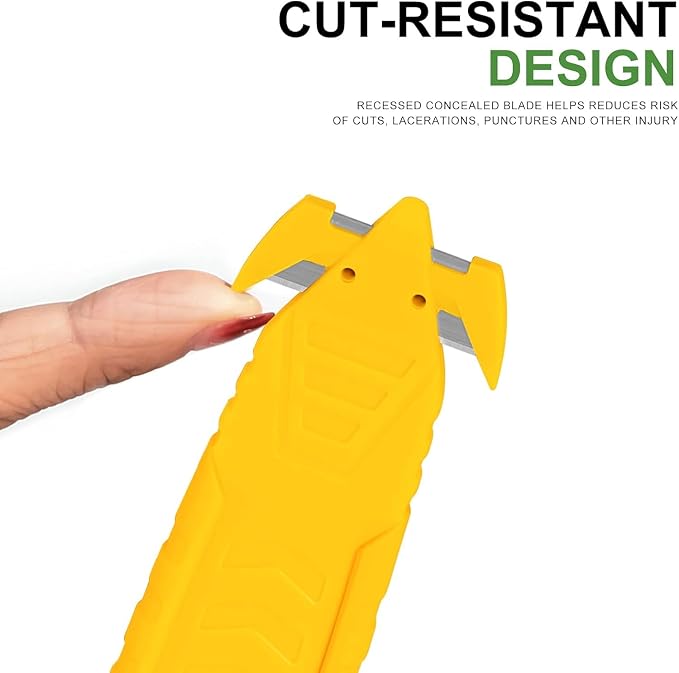 Safety Box Cutters, 200pcs Utility Knife Box Cutter Bulk | Safety knives, Steel Box Opener Cutter for Household, Warehouse, Workshop