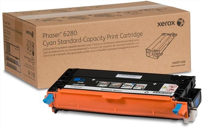 Xerox 106R01388 Phaser 6280 Cyan Standard Capacity Print Cartridge