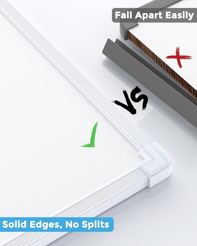 MaxGear Small Dry Erase Board, 14"x11" Double Sided Whiteboard, White Frame (Pack of 2)
