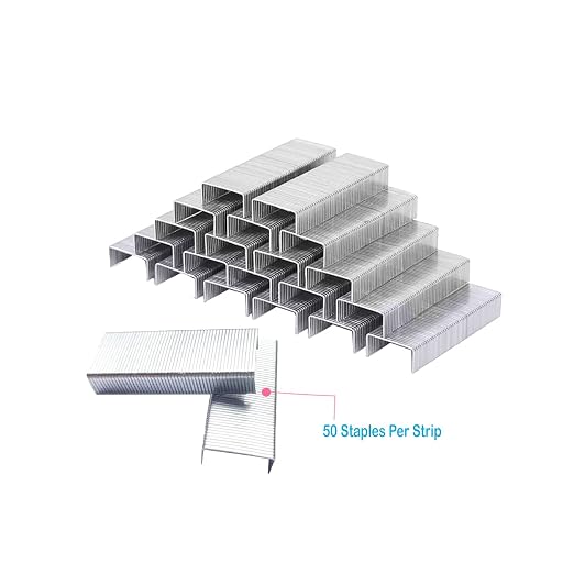 3000pcs No.10 Staples, for Max HD-10D,Bostitch Mini,Old TOT,and Other Mini Stapler Using No.10 Staples(Smaller Than Standard Staple,Size: W 0.37" x H 0.19" x L 0.98").Silver