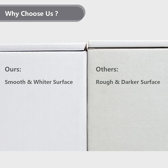Timirog Shipping Boxes 13x10x3 Inches 20 Pack White Corrugated Cardboard Mailing Box for Small Business, Tab Locking Literature Mailer Packaging Supplies for Packing Book Gifts Craft | Mailing Box for Small Business, Tab Locking Literature Mailer Packa...