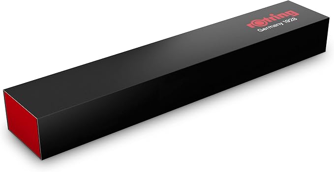 rOtring 600 Ballpoint Pen, Medium Point, Black Ink, Blue Barrel, Refillable - Smooth Writing, Non-Slip Grip