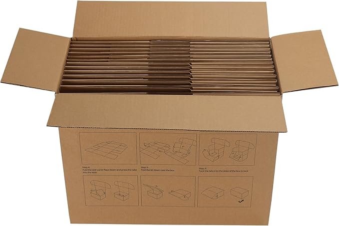 HORLIMER 12x9x6 inches Shipping Boxes Set of 15, Brown Corrugated Cardboard Box for Mailing, Packaging, Small Business