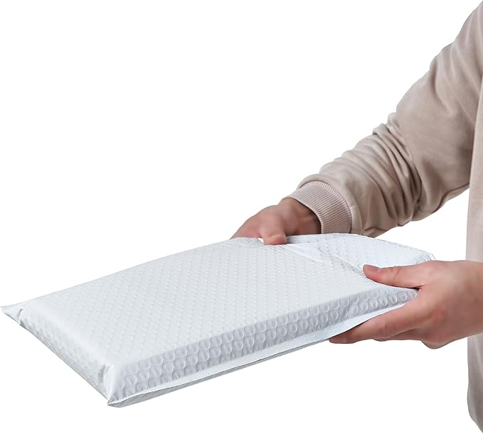 Poly Bubble Mailers, 8.5 x 11 Inch Bubble Lined Poly Mailer Bag for Shipping and Packing, Tear-proof, Water-resistant and Lightweight Envelopes. (100)
