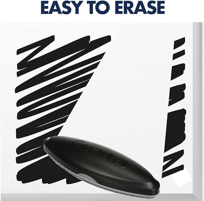 Quartet Dry Erase Markers, Whiteboard Markers, Fine Tip, EnduraGlide, Black, 12 Pack (5001-13M)