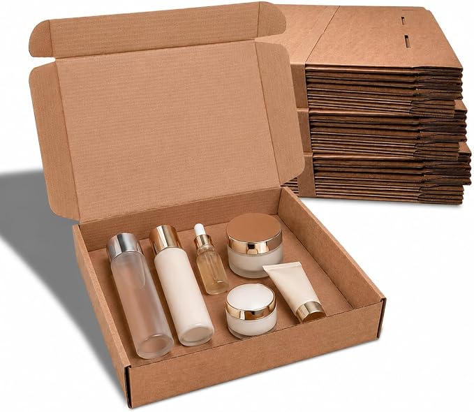 Corrugated Shipping Boxes 12x9x4Inches, 30Pack Kraft Cardboard Literature Mailers, Durable Small Business Mailing Boxes for Packaging & Shipping Supplies, Brown,Shipping boxes made from recycled paper