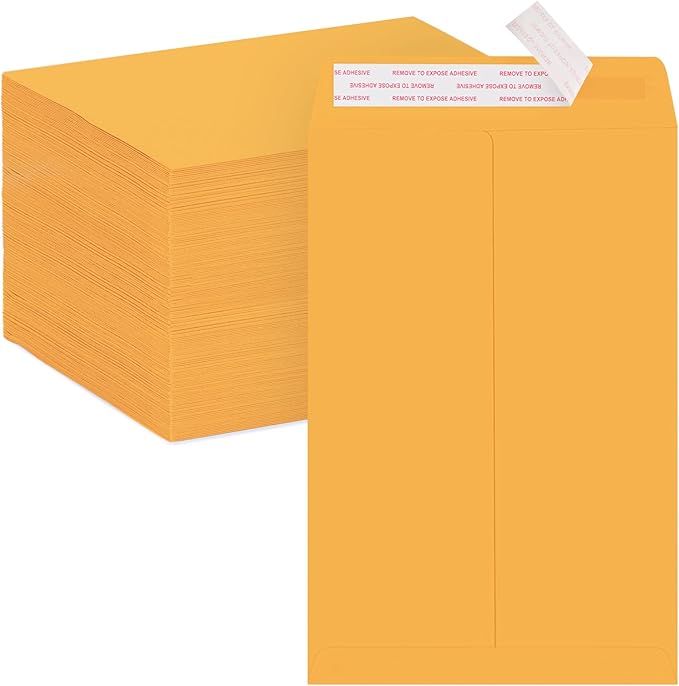 ACSTEP 2000Pack Manilla Envelopes 6 x 9 Brown Kraft Catalog Envelopes Self Seal for Mailing