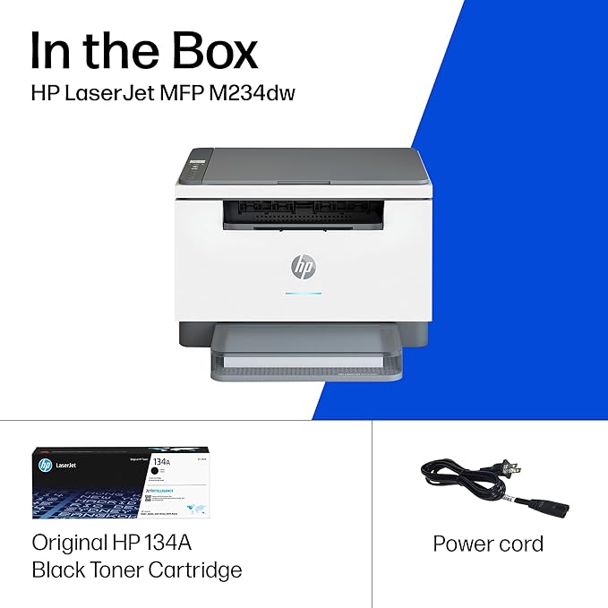 HP LaserJet MFP M234dw Wireless Printer, Print, scan, Copy, Fast speeds, Easy Setup, Mobile Printing, Best-for-Small Teams, Instant Ink Eligible