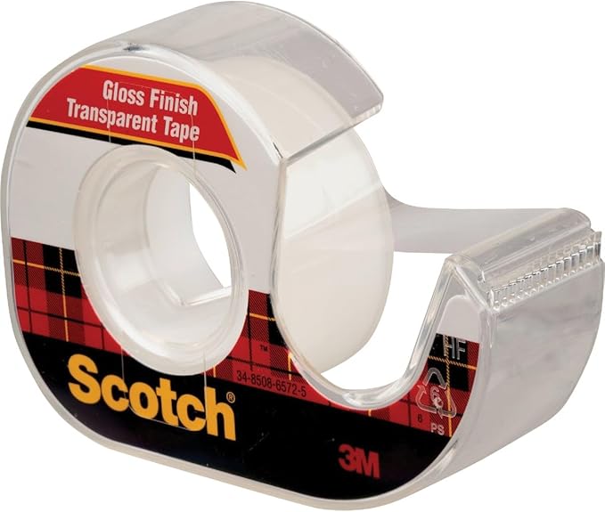 Scotch Transparent Tape, 3/4 in x 250 in, 2 Rolls
