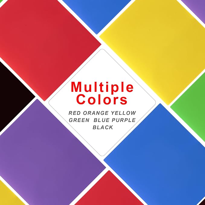 Aegero Plastic Folders with Pockets (7 Pack,Purple) | Durable Heavy Duty File Folders with Business Card Slot, 2-Pocket Folder for Schoolwork & Office,Letter Size