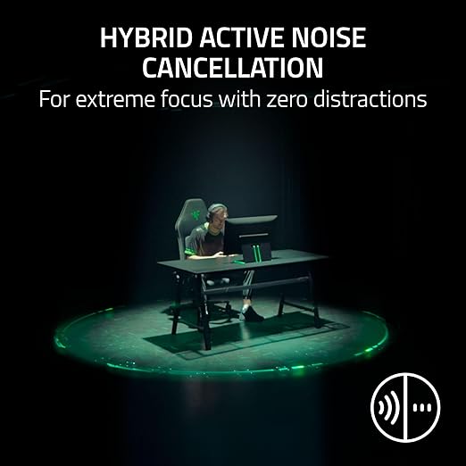 Razer BlackShark V3 Pro Wireless ANC Gaming Headset for Xbox: Full Band Mic - 50mm Driver - 2.4 GHz, Bluetooth, USB, 3.5mm - Works with PC, Mac, PS5, Nintendo Switch - Long Battery Life - White
