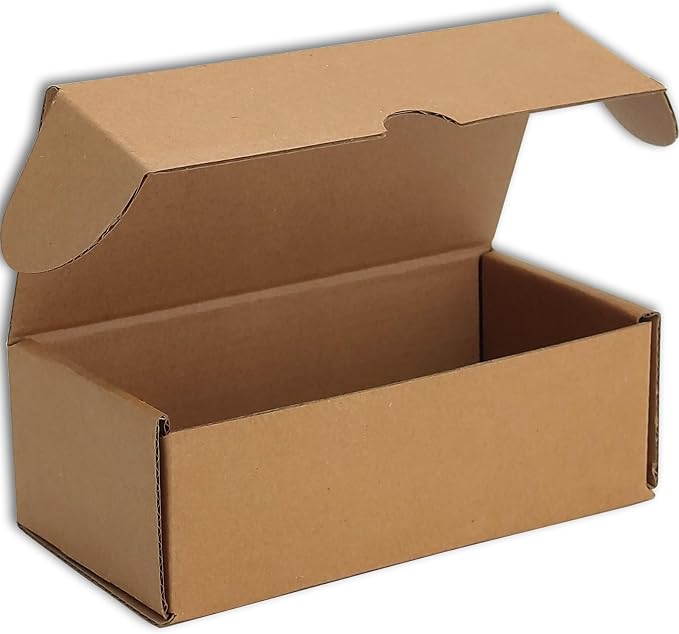 4x3x2 Shipping Boxes Set of 50, Brown Mailer Corrugated Cardboard Box | for Packaging, Literature, Packing, Mailing, Storage, Small Business, Moving, Gift, Supplies, Quick Fold, Tab Locking