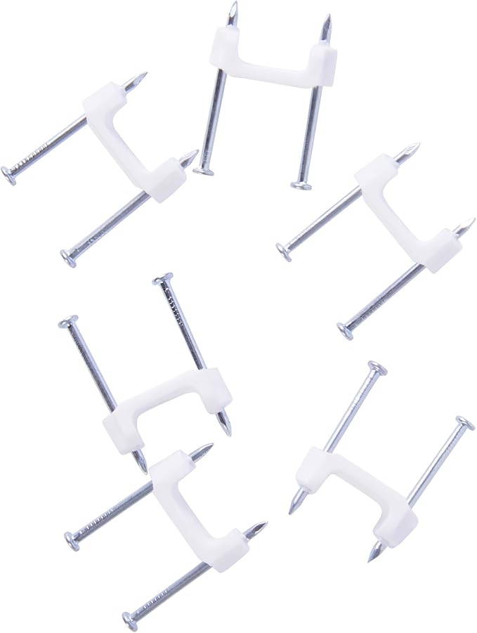 Gardner Bender PS-350C Plastic Staple, ½, Secures: Romex, UF and NM Electrical Cable, White