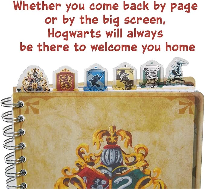 Innovative Designs Harry Potter Hogwarts Writing Notebook & Tab Journal for Kids, Teens or Adults