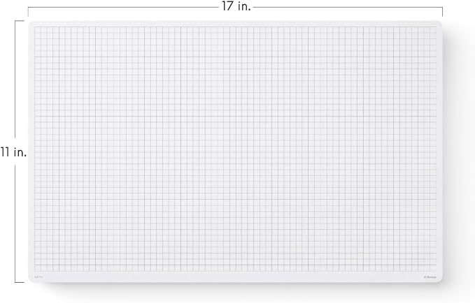 Graph Notepads 11 x 17 inch | Large Graphing Double Sided Drafting Pads with 1/4" Quad Grid Premium Thick Paper 120gsm