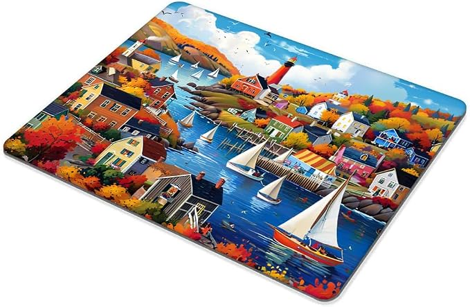 Autumn Town Mouse pad Customized Mousepad Non-Slip Rubber Base Mouse Pads for Computers Laptop Office Desk Accessories Mouse pad