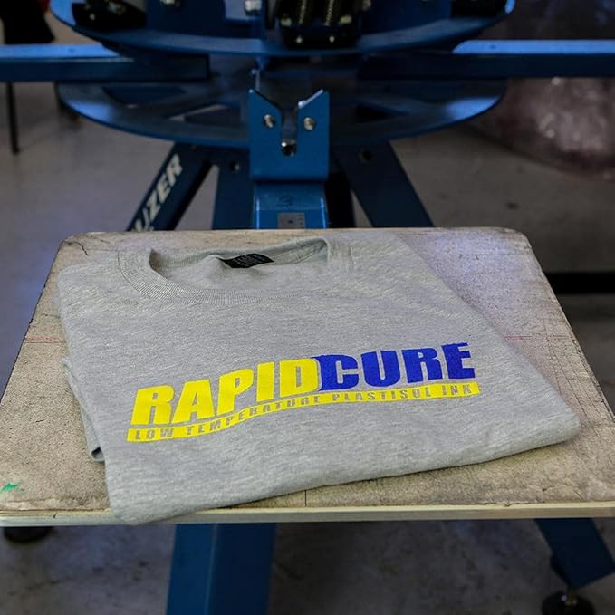 Rapid Cure® Screen Printing Ink Blue (Pint - 16oz.) - Plastisol Ink for Screen Printing, Fast Curing Fabric Paint - Screen Print Direct®, USA Made