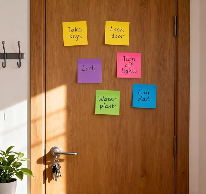 (56 Pads) Sticky Notes Bulk 3x3 in Post Bright Stickies Colorful Super Sticking Power Memo Pads, Strong Adhesive
