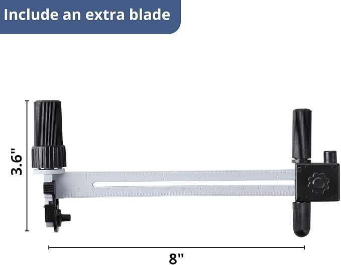 Mr. Pen- Compass Circle Cutter, Rotary Circle Cutter, Circle Cutter | Circle Cutter for Paper Crafts, Compass Cutter, Fabric Circle Cutter, Circular Cutter, Cutting Compass