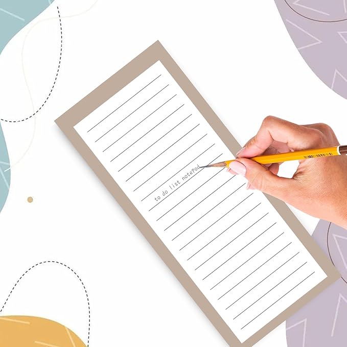 AZUREAL 7 Pack Magnetic Notepads for Refrigerator, 30 Pages/Book Grocery List Magnet Pad for Fridge, Design Magnetic List Pad for Fridge, Grocery List Notepad, To-Do Memos, List