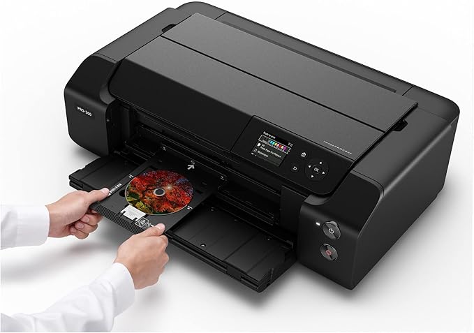 Canon imagePROGRAF PRO-300 Wireless Color Wide-Format Printer, Prints up to 13"X 19", 3.0" LCD Screen with Profession Print & Layout Software and Mobile Device Printing, Black, One Size