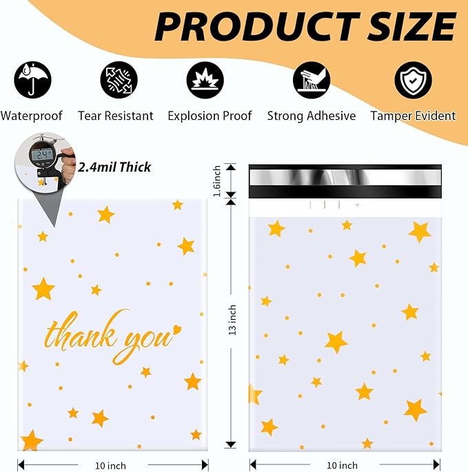 Oududianzi Poly Mailers 10x13, 50PCS Shipping Bags, Mailing Bags, Packaging Bags, Mailers Poly Bags for Shipping, Polymailer 10x13, Polymailers Packaging Bags for Small Bussiness