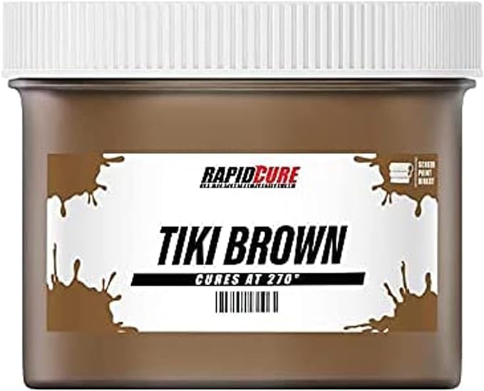 Rapid Cure® Screen Printing Ink Brown (Quart - 32oz.) - Plastisol Ink for Screen Printing, Fast Curing Fabric Paint - Screen Print Direct®, USA Made
