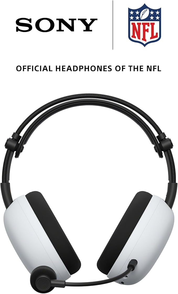 Sony INZONE H9 II Wireless Noise Canceling Gaming Headset, WH-1000XM6 Drivers, Lightweight, Detachable Cardoid AI Mic, 2.4GHz and Bluetooth, Soft Case, for PC, PS5, Switch, and Mobile, White