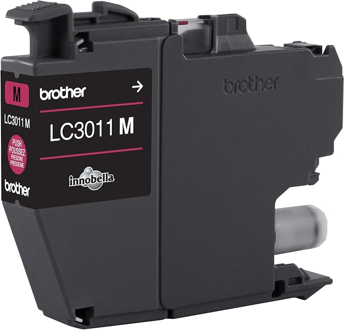 Brother Printer LC3011M Single Pack Standard Cartridge Yield Up to 200 Pages LC3011 Ink Magenta