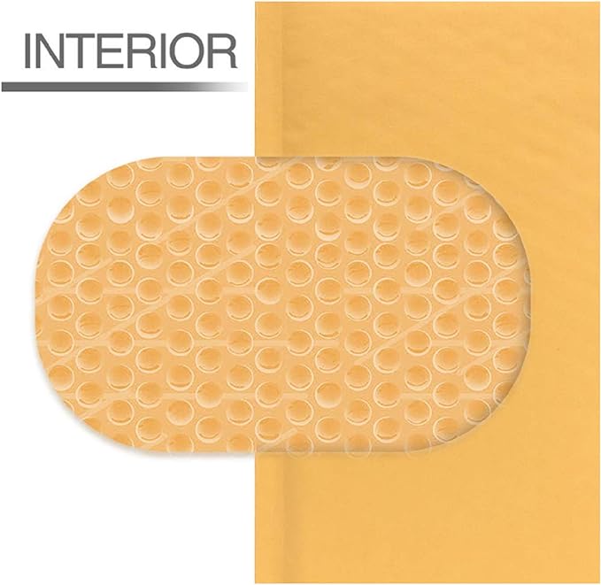 Secure Seal #3 8.5x14.5 Kraft Bubble Mailers Padded Shipping Envelopes (Pack of 100)