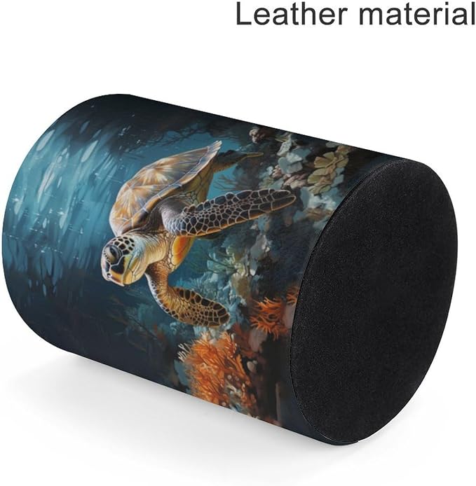 Sea Turtle Pen Holder Pencil Cup for Desk Organizer | Cute Makeup Brush Holder PU Multifunctional Office Suppliesfor Decor Home Classroom School