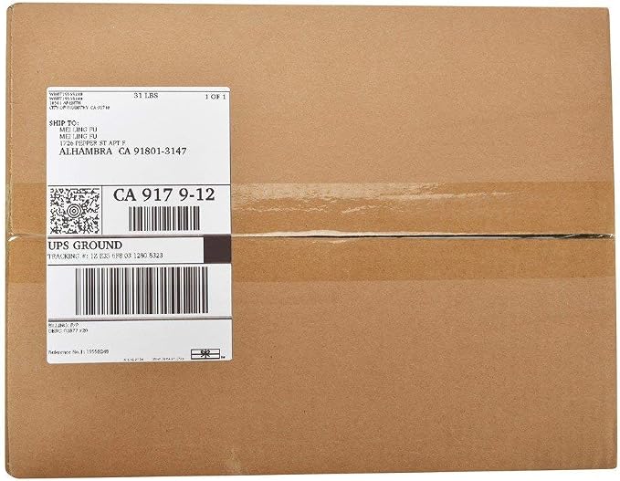 MFLABEL 4x6 Direct Thermal Labels (10000 Labels) 4" x 6" Perforated Shipping Labels Compatible with Zebra Printers Fanfold Thermal Label Stickers for Shipping Packages - 20 Stacks White Labels