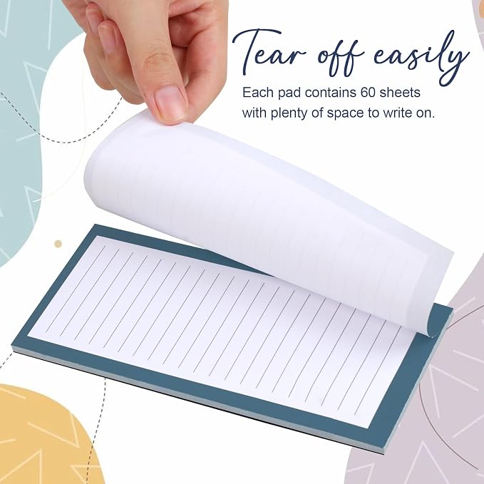 Utron 4 Pack Magnetic Notepads for Refrigerator, 50 Pages/BookGrocery List Magnet Pad for Fridge, Design Magnetic Grocery List Pad for Fridge, Grocery List Notepad, To-Do Memos, List