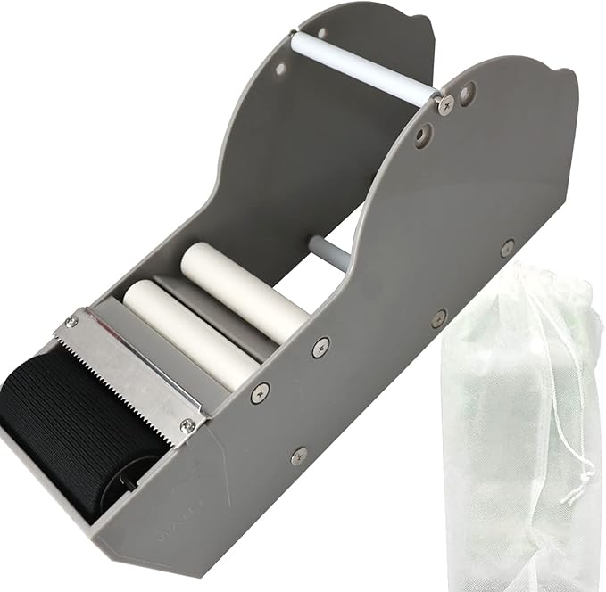 WELSTIK Water Activated Gummed Kraft Paper Tape Packaging Dispenser 3 Inch for Shipping, Carton and Box Sealing, Gray
