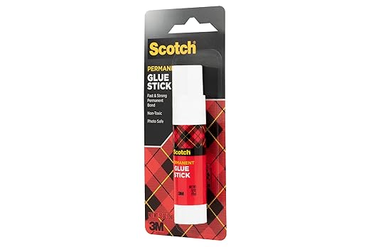 Scotch Glue Stick, .52 oz, Acid Free and Non-Toxic (6015)