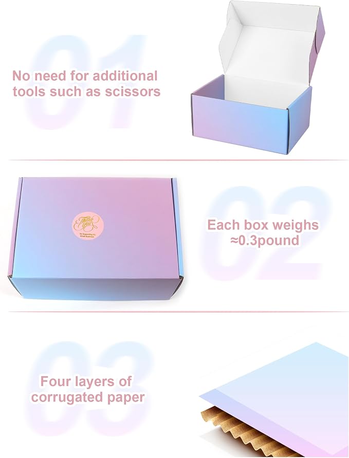 Shipping Boxes 9x6x4 Inch - 30 Pack: Medium Corrugated Cardboard Boxes - Purple Shipping Boxes for Small Business