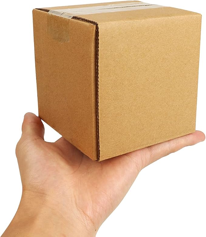 Edenseelake Shipping Boxes Small 4 x 4 x 4 inches Cardboard Boxes, 25 Pack
