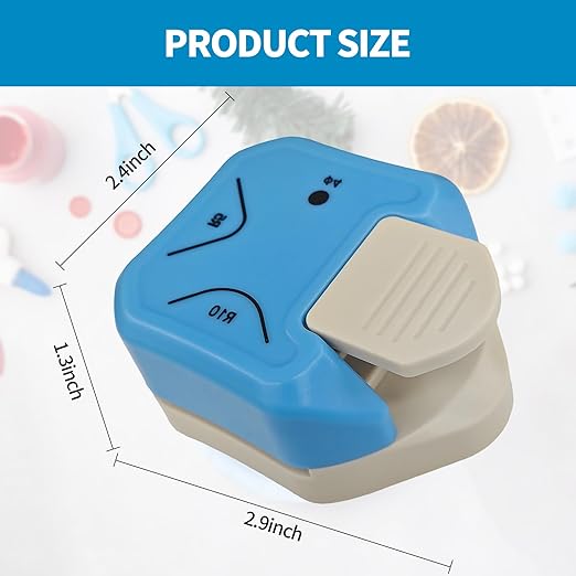 3-in-1 Paper Corner Rounder, Compact and Durable for 5mm、10mm Radiusand and Perforation, Round Corners Cutter Ideal for Card Making,Photo Cutter,Scrapbooking and DIY Projects