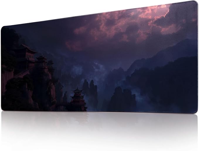 Desk Mat Mouse Pad Gaming Desk Pad XL Large Mouse Mat Office Decor Accessories (Violet B)
