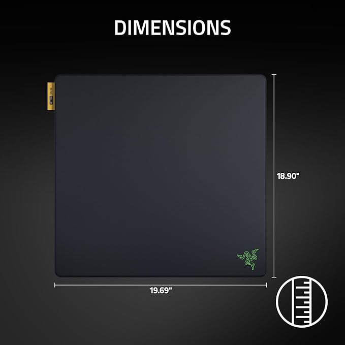 Razer Gigantus V2 Pro Soft Esports Gaming Mouse Pad (Speed) – Low Friction Cloth Surface, Tracking Accuracy, GlideCore Foam, Anti Slip Base, Low-Profile Stiched Edges – Large