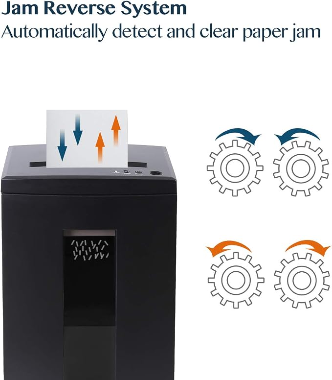 WOLVERINE SD9112 P5 Super Micro Cut Shredder, 10Sheet 60Min 6Gal 54dB Black | P-5 Super Micro Cut | 2×12mm | 10-Sheet | 60Min | 54dB | 6Gal | Shreds CD+Cards | ETL Certified | 1-Year Warranty