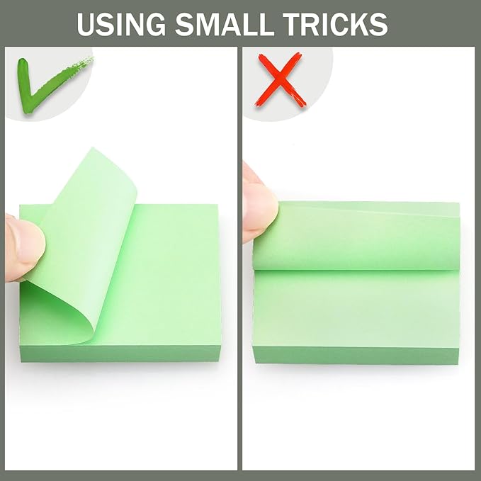 30 Pads Sticky Notes 1.5x2 Self-Stick Notes 10 Bright Multi Colors Sticky Notes 60 Sheet/Pad