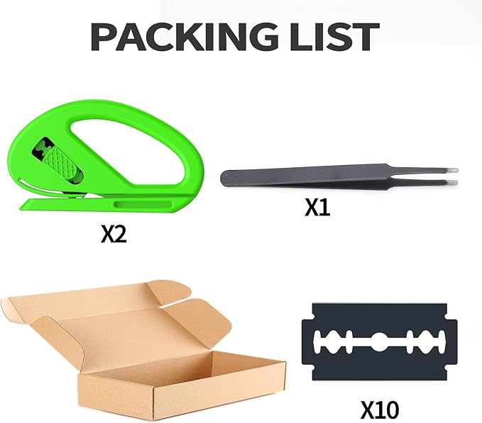 YAMXIN 2-Pack Wrapping Paper Cutter With 10 Replaceable Blades, Gift Wrap Cutter Suitable for Most Wrapping Paper