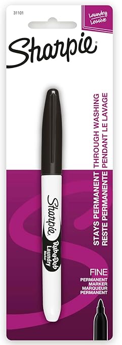 Sharpie Rub-A-Dub Permanent Laundry Marker Fine Black - Pack of 1